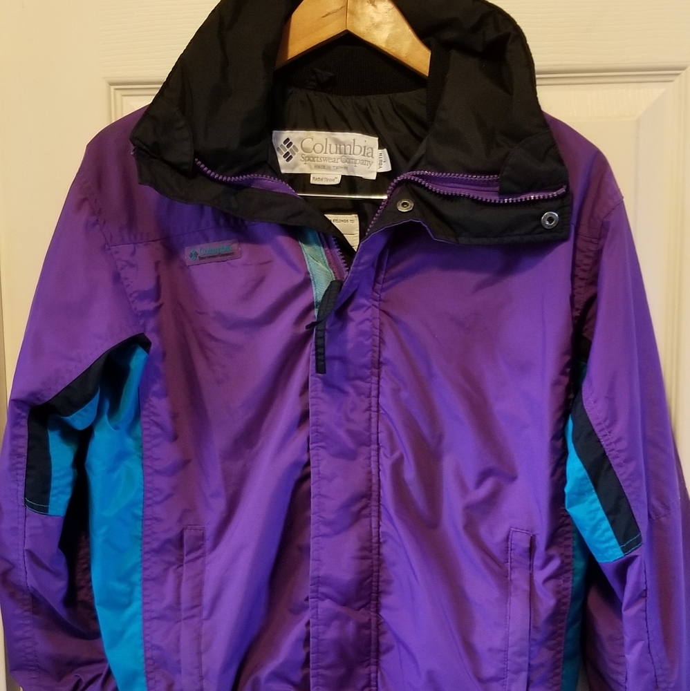 Vintage Columbia Radial Sleeve Bugaboo Jacket Purp
